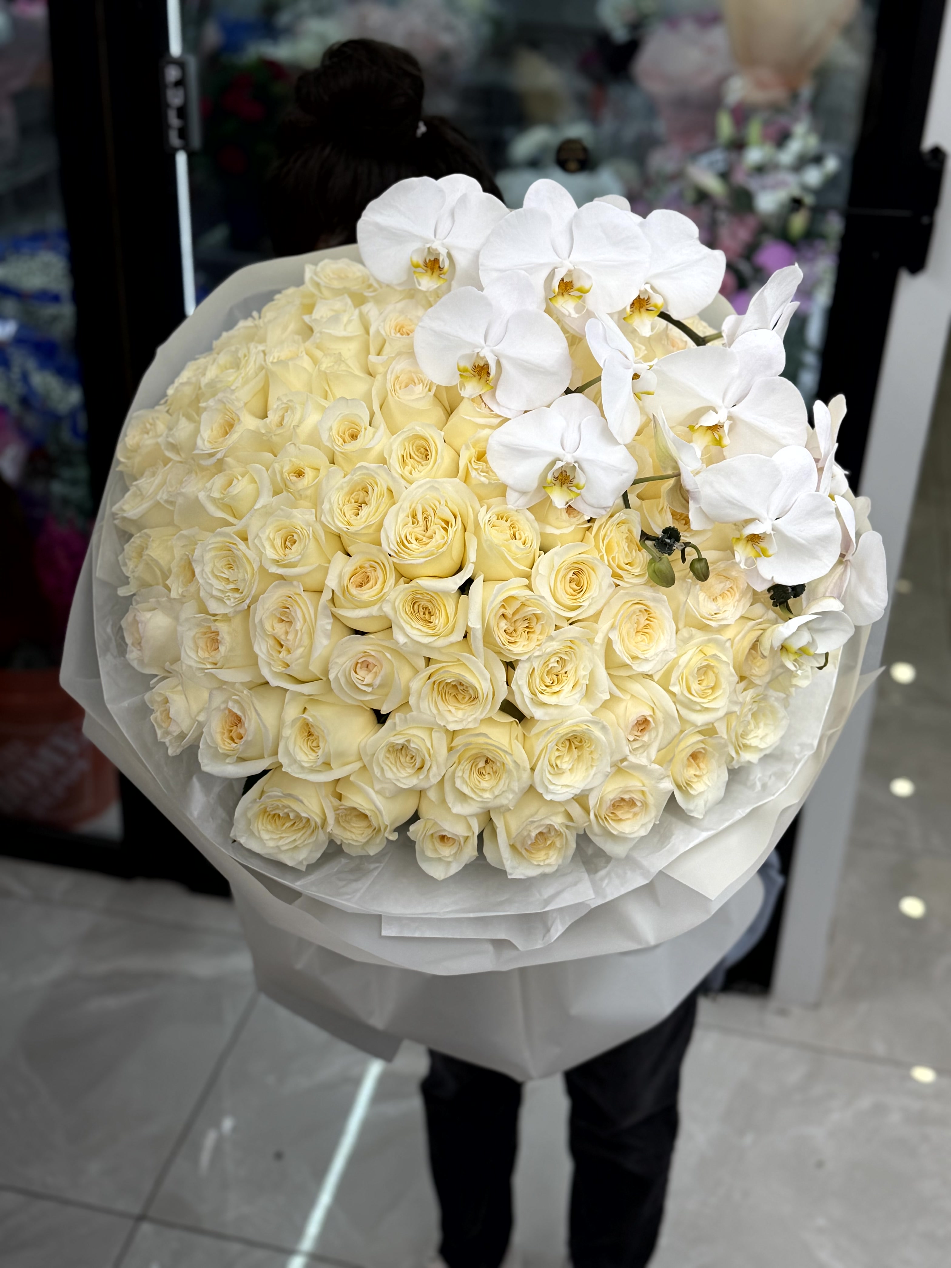 Creamy Garden Roses